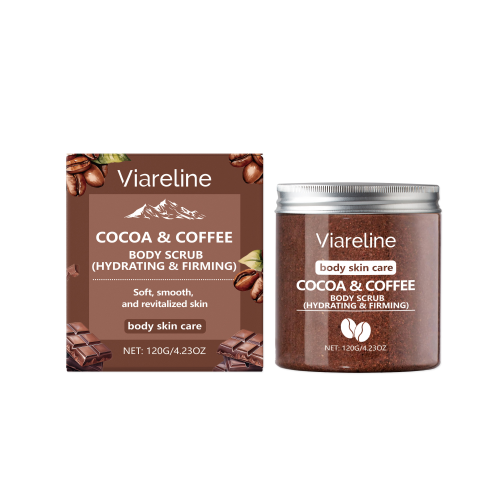 Viareline Kaffe & Havssalt Kroppsskrubb – Exfoliering för Mjuk och Strålande Hud
